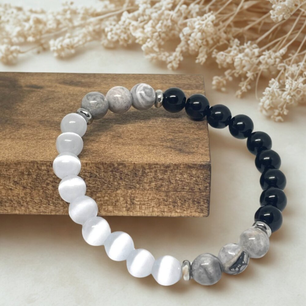 Natural Gemstone Beaded Bracelet - Healing Jewelry